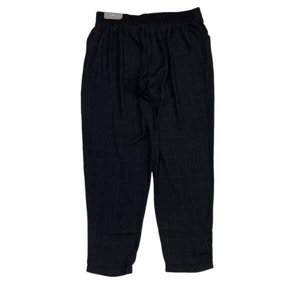 *New Maurices Pant Womens Lg Black Windowpane Pull On Classic Dark Academia - Picture 3 of 7